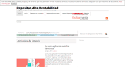 Desktop Screenshot of depositosaltarentabilidad.com